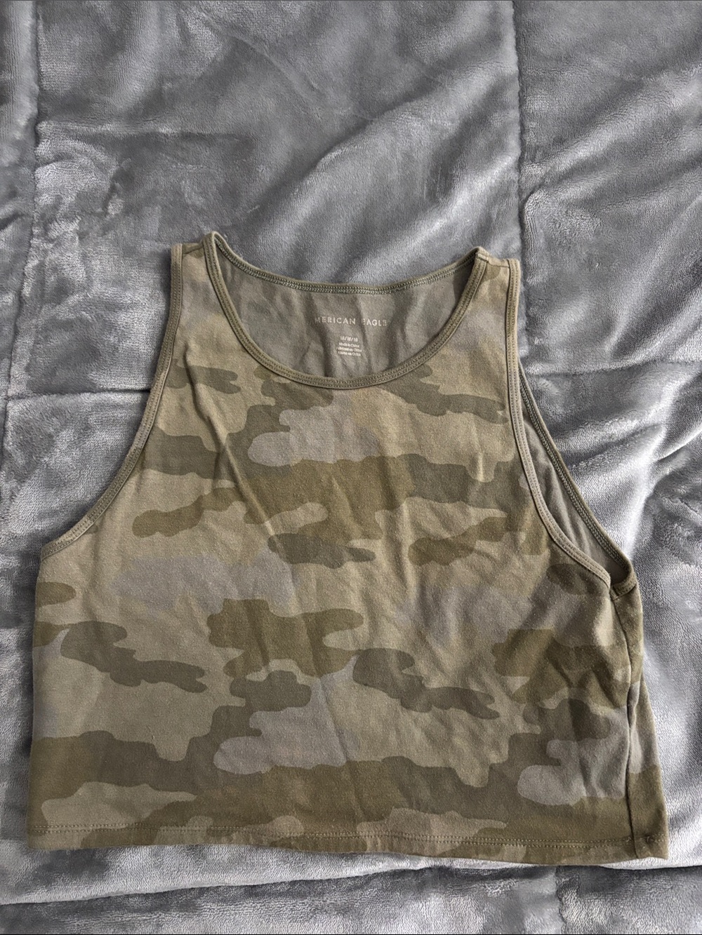 American Eagle Outfitters Camo Tank Top - Olive
